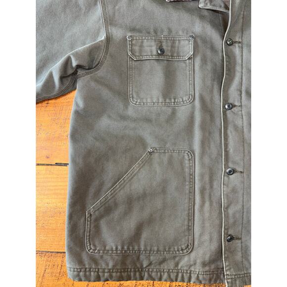 Mens Sorel Olive Heavy Duty Chore Work Barn Jacket Coat Pockets Corduroy XXL - Picture 4 of 16